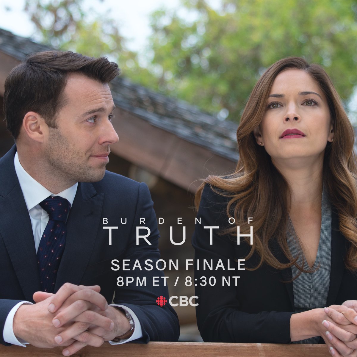 tvburdenoftruth's tweet photo. TONIGHT is the night! 👀⚖️ SEASON FINALE begins at 8pm ET / 8:30 NT on @cbc_television and CBC Gem. You DO NOT want to miss this! 🔥
#burdenoftruth #ICFfilms #seasonfinale #truthets #kristinkreuk #petermooney #cbctv #cbcgem #millwood https://t.co/wEIY8WuriL