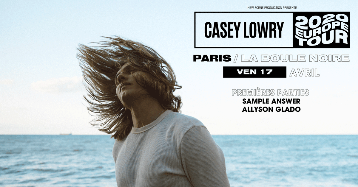 NewSceneProd's tweet photo. ⚡ Et si on vous dévoilait les premières parties de @CaseyLowryMusic ? 

Allez, c'est parti, en musique ! https://t.co/Z9AGUj1HTh