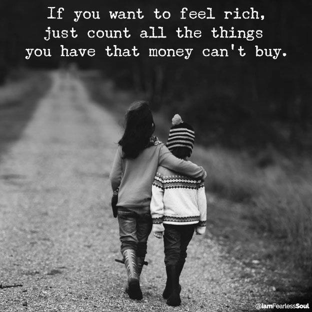 Take time to be grateful for all you have that money can't buy.#gratitude #family #friends #kindness #love