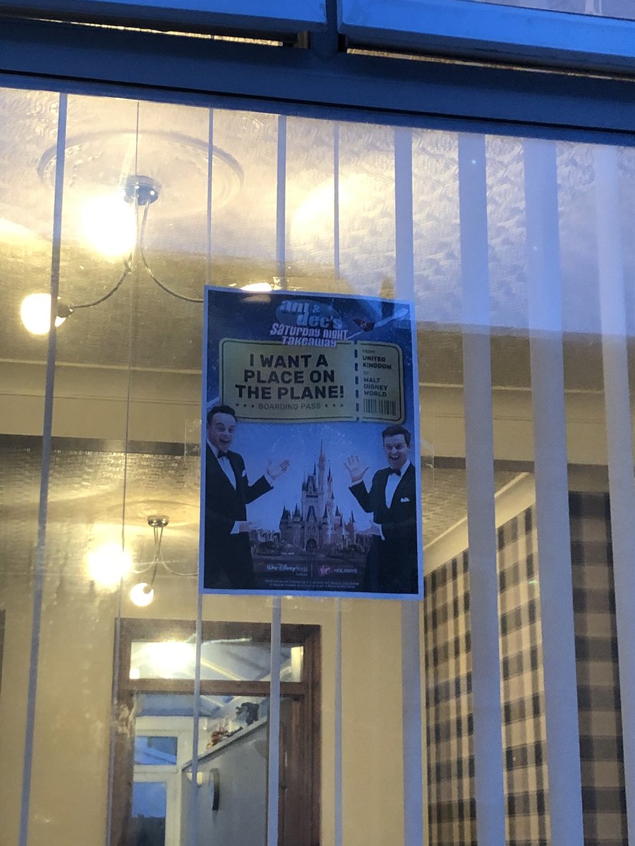 Alexander_CCFC's tweet photo. @antanddec Poster up!! Fingers crossed you'll be visiting Merthyr 🤞🏼 #IWantAPlaceOnThePlane #AntAndDecSaturdayNightTakeaway https://t.co/AHvDuPTvm8