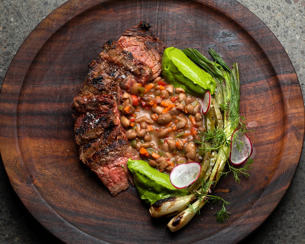 Have a bottle of wine that would go well with this beautifully grilled adobo-marinated skirt steak? Bring it in for complimentary corkage, now available everyday of the week. #buenprovecho #lacalenda