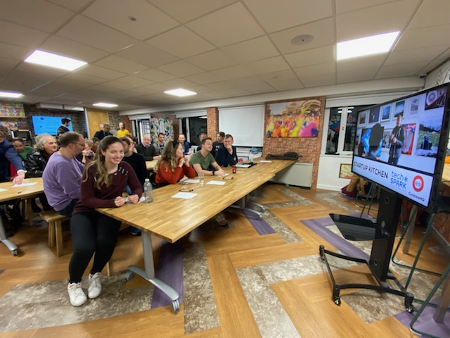 katedimbleby's tweet photo. The first start up kitchen for @TheCookiesHQ is about to begin.  With @ruperthowe to present @Stornaway_io  alongside @tickitto_ai  and @joinyena  and get some friendly feedback. You've got to love Bristol for the way it looks after its entrepreneurs.  Sorry I can't be there! https://t.co/DlrAdGUp1A