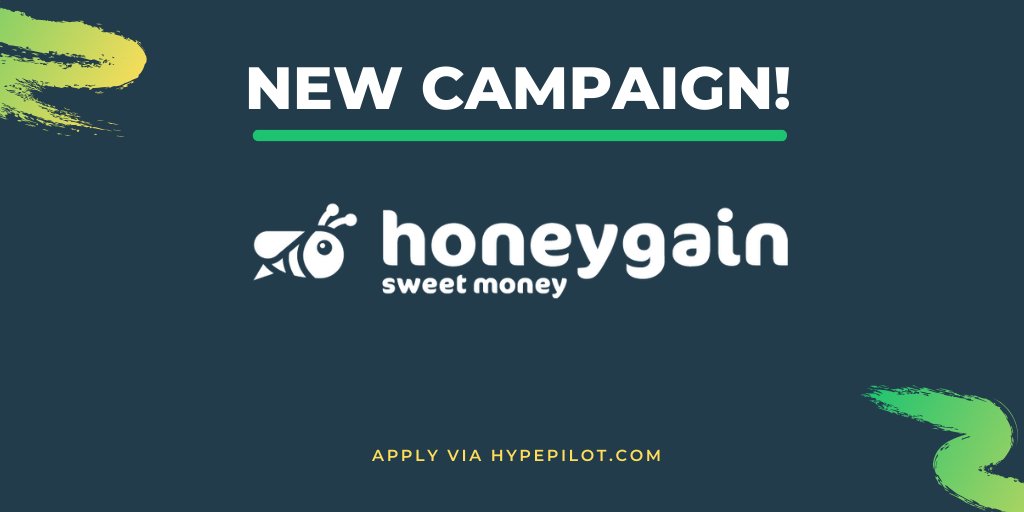 NEW CAMPAIGN BY <a href="/Honeygain_App/">Honeygain</a> 

Honeygain is the first-ever app that helps its users make money online by sharing their internet connection!

- Payout: $200-$2,000 💰
- Content: Mention 🎞️
- Region: Worldwide 🌎

Apply today via: hypepilot.com ⭐️