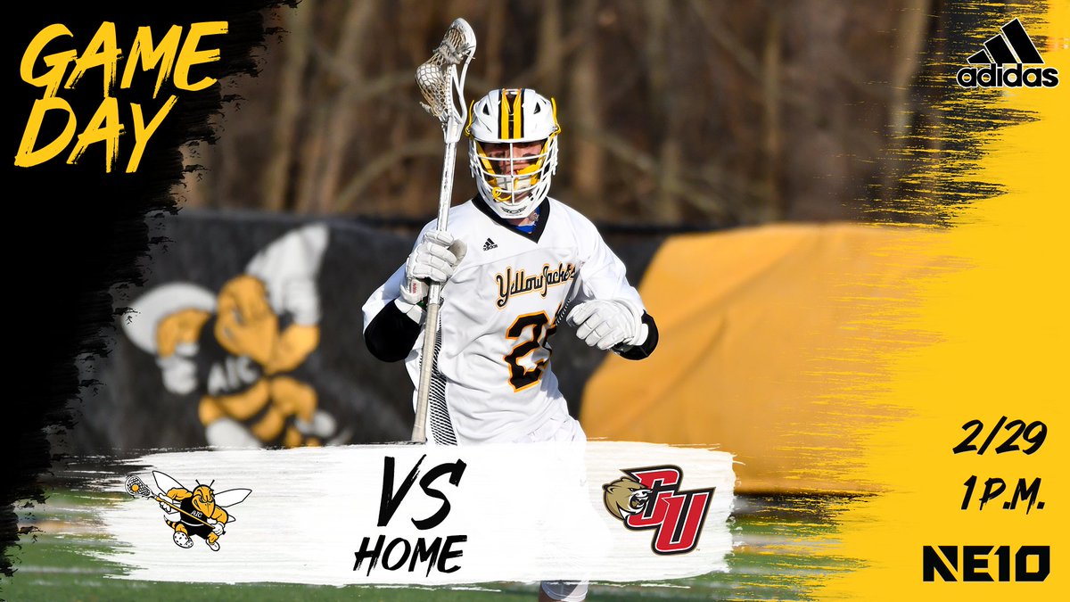aicathletics's tweet photo. MLAX: It's game day for @AIC_Lacrosse!

The Yellow Jackets host Caldwell University today at 1 P.M. https://t.co/oTbu7GSR4l