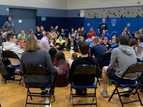 SFResiliency's tweet photo. @scottheydt and @wholesomesprout at their best today leading @DBASD who welcomed @SFResiliency students to join them in their Unity Day! Such a fun experience! @ThomStecher &amp; Associates leading the way in #SEL! @BoShappell https://t.co/xgv1Z8w5CG