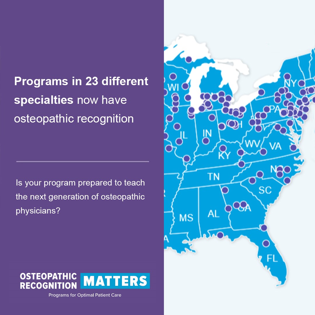 OR_Matters's tweet image. How can Osteopathic Recognition (OR) help you attract residency candidates who are the best fit for your #GME program? Explore #ORMatters, AACOM's campaign to promote the benefits of GME programs with OR: ormatters.org #AOGME @NBOME @acgme @TheDODifference @MayoFacDev