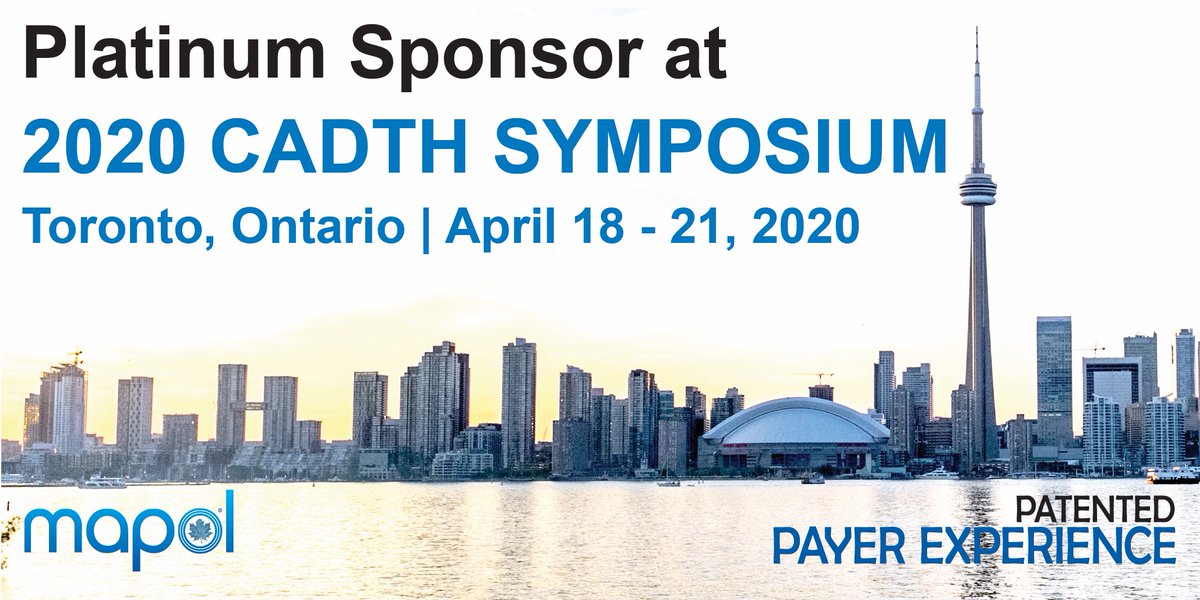 Mapol is proud to be a Platinum Sponsor again at 2020 CADTH Symposium! #CADTH