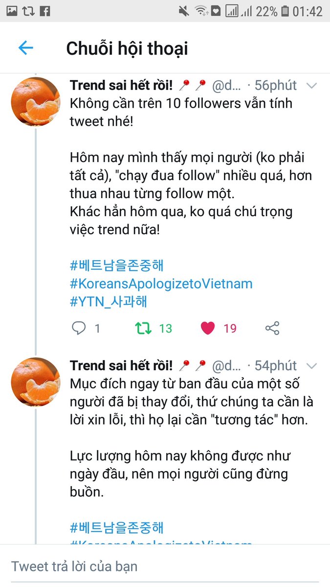 MÌNH THẤY HỮU ÍCH NÊN CHỤP POST LẠI 
#KoreansApologizetoVietnam
#YTN_사과해 
#베트남을존중