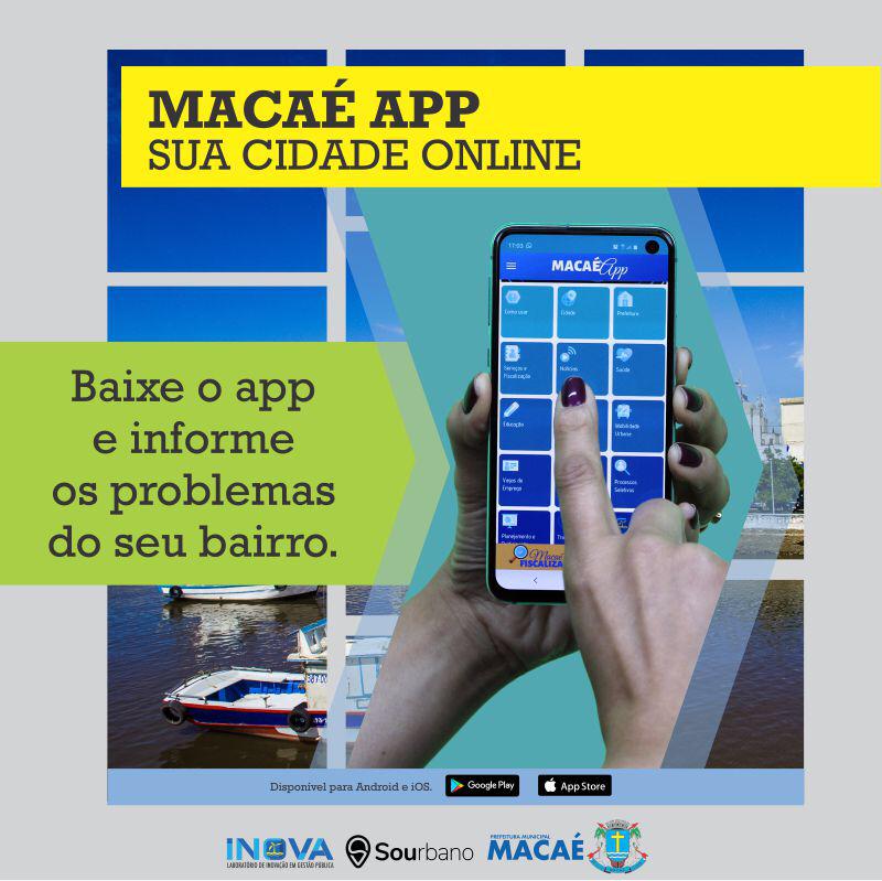 MacaeSecplan's tweet image. Pelo ícone Fiscaliza Macaé você pode encaminhar ocorrências para melhorar o seu bairro. Colabore com a prefeitura para tornar a nossa cidade ainda melhor.