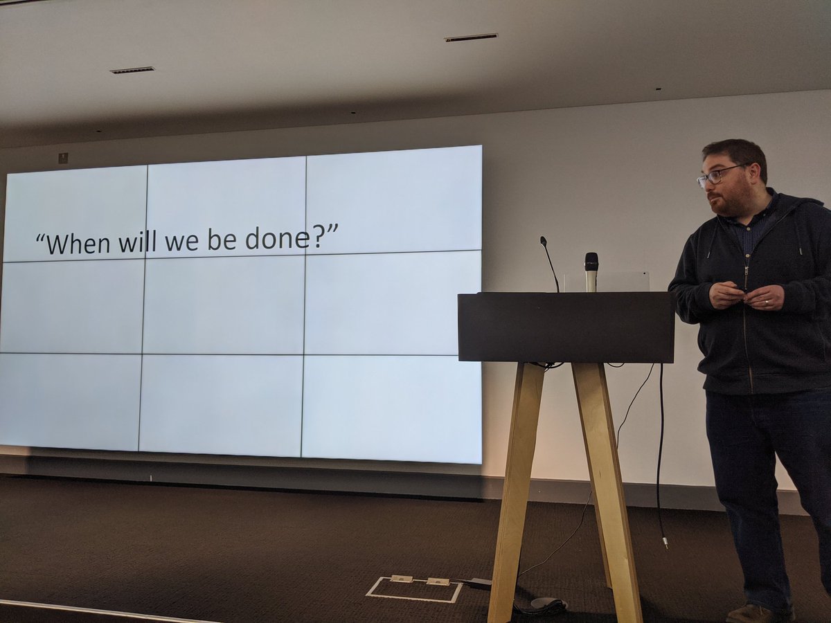 Under way. Let's hope the audience aren't asking this....