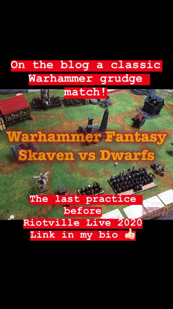 shaggywargaming's tweet photo. On the blog a new #batrap of #warhammerfantasy #skaven vs #Dwarfs a classic grudge match.
https://t.co/WFRlj0XwZm
#gamesworkshop #warhammer #citadel #fantasy #tabletopgames #blog #shaggywargaming #rankandflank #hobby #dice https://t.co/XVcrhgNnhG