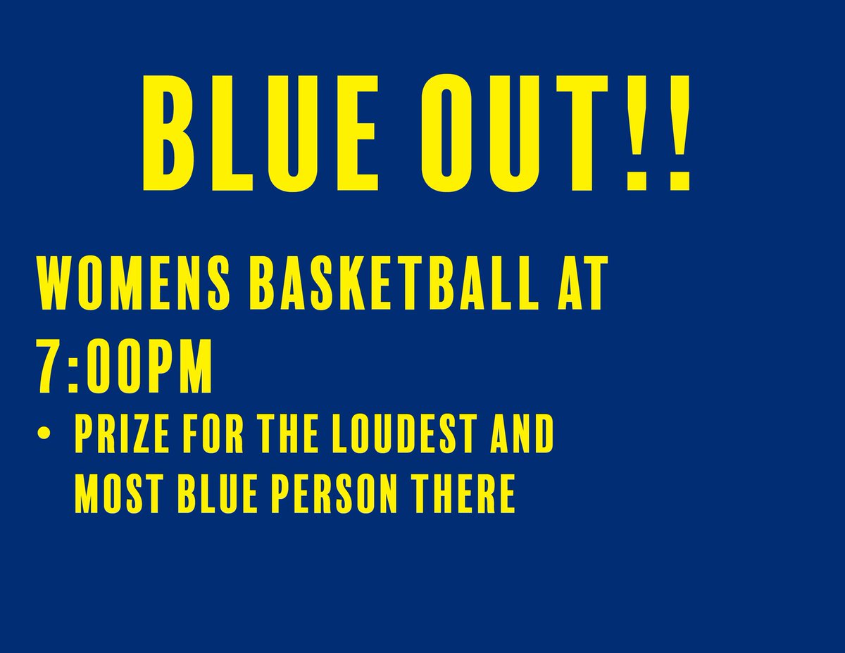 Looking for something to do tonight? Head over to the gym at 7 the women’s basketball team is playing Avila! We need to be loud and rowdy tonight!! There’s also chances to win some prizes!