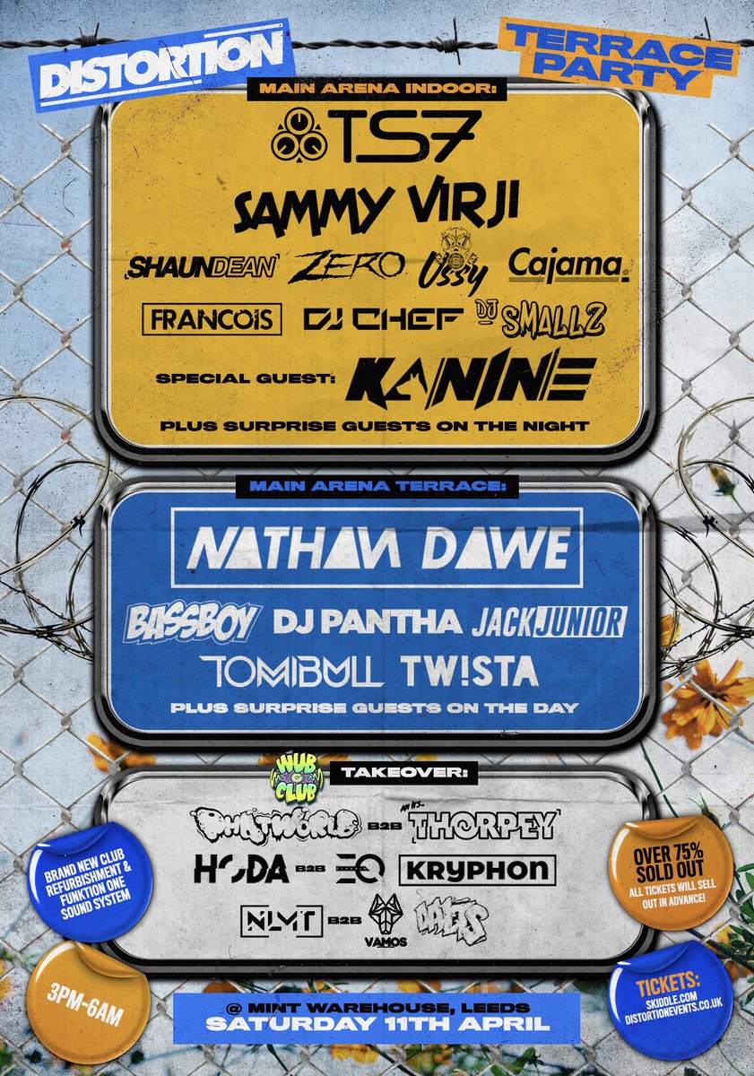 5 x VIP tickets up for grabs!

Just like, retweet and tag a couple mates below!

Tickets are selling fast: 
distortionevents.co.uk
