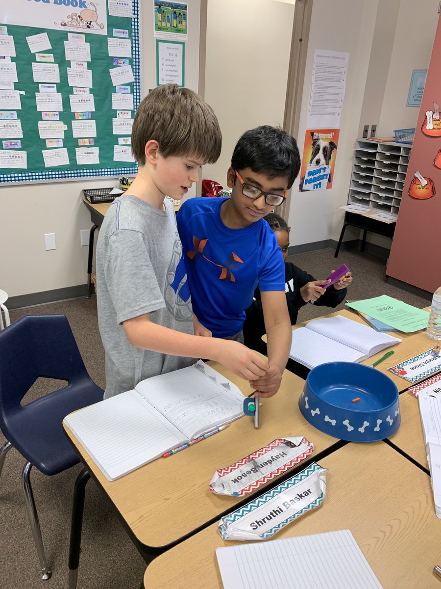 TRESThirdGrade's tweet photo. Students in Mrs. Higgins’ class are true scientists as they investigate magnets and take observational data! @HCPSSElemSci https://t.co/bC3TjE52DM