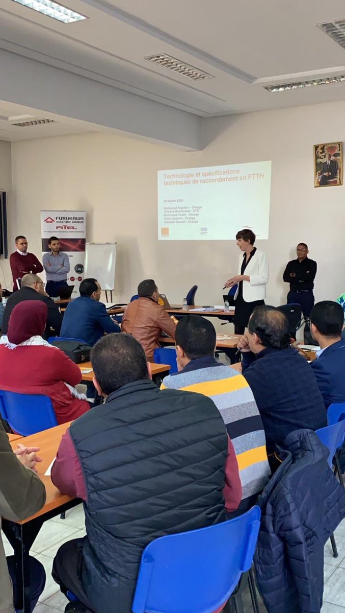 Avec l’<a href="/Ofppt/">OFPPT</a>, <a href="/OrangeMaroc/">Orange Maroc</a> démarre le déploiement de la formation aux métiers de la fibre optique pour accompagner le développement du très haut débit au Maroc #Operateurengage #FibreOptique #NewSkills