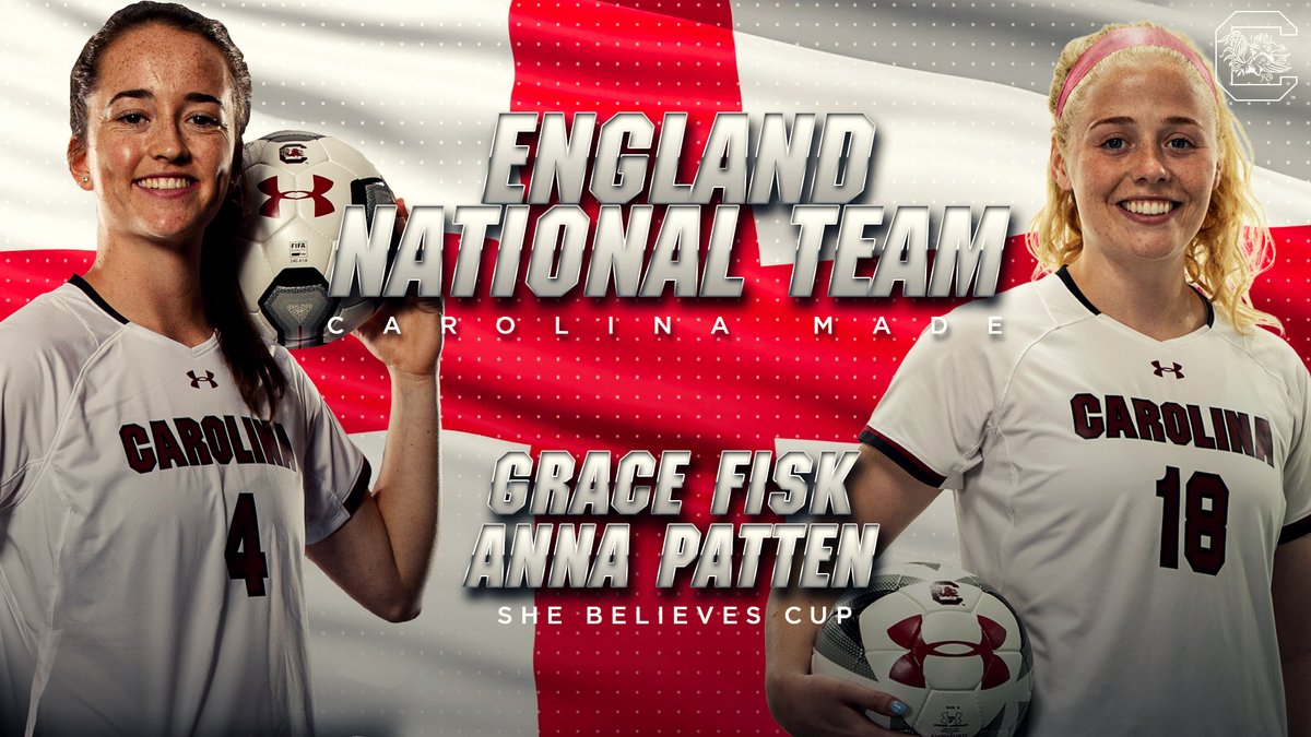 GamecockWSoccer's tweet photo. Make it 2⃣ #Gamecocks on the @Lionesses #SheBelievesCup roster! 

So excited to see @PattenAnna and @grace_fisk98 continue to grow! #CarolinaMade https://t.co/Y4mCh7Y9ZY