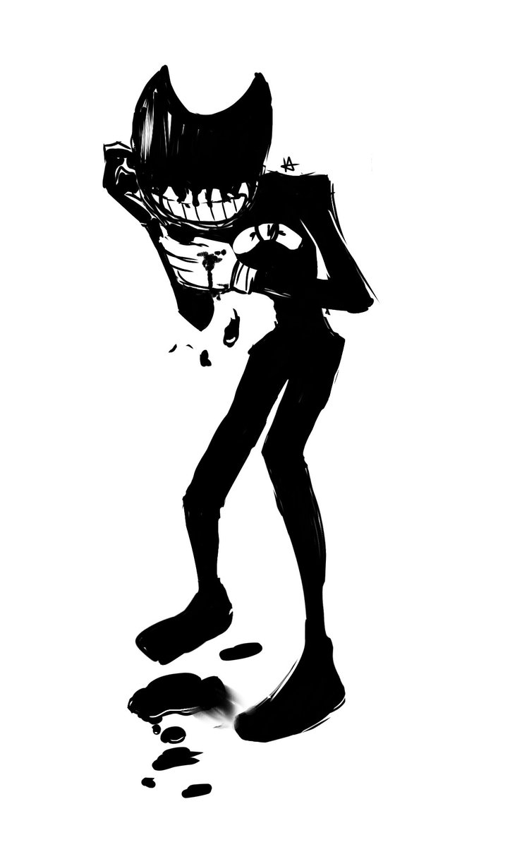 Drippy Boy for a warmup drawing 🖤

He kinda looks like he’s on the phone or something tbh, but hey whatever 😂
#bendyandtheinkmachine #batim #inkbendy #bendy #bendyandtheinkmachinefanart