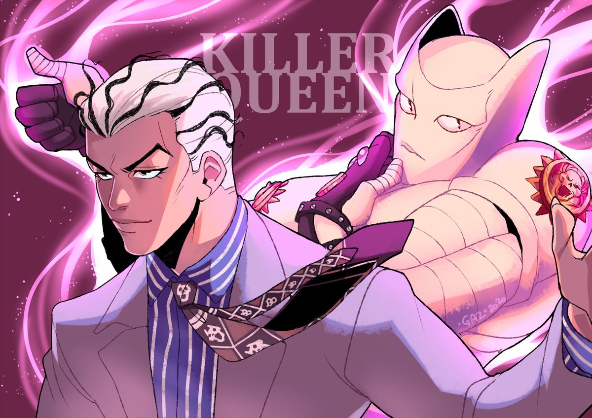 Kira Yoshikage and Killer Queen. 