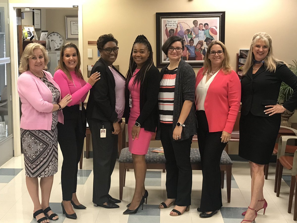 TheomaneD's tweet photo. The Central Region staff rocked their PINK attire today to take a stand against bullying.  #againstbullying, #LiftEachOtherUp, #PinkShirtDay2020, @SuptFennoy @jennsandersusa @Ed_Tierney1 @kgwhetsell @MrsGreen1997 @hainesv @ClaudiaMejias13 https://t.co/UzOJ2GKJao