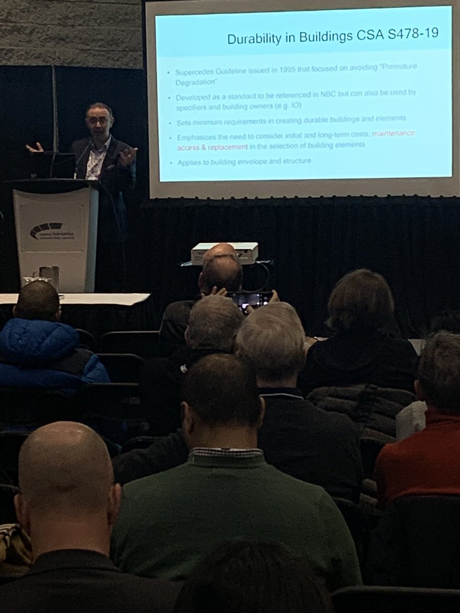 CSCToronto's tweet photo. David De Rose presenting at the #cscbuildingexpo @ddrose Sponsored by @ArmstrongCeilng https://t.co/0g18xxov9k