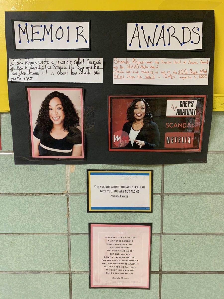room10family's tweet image. These amazing fifth-graders are now OBSESSED with the clever, hard-working, HILARIOUS @shondarhimes They are getting ready to lay some TRACK! #JVFElementary #BlackHistoryMonth2020