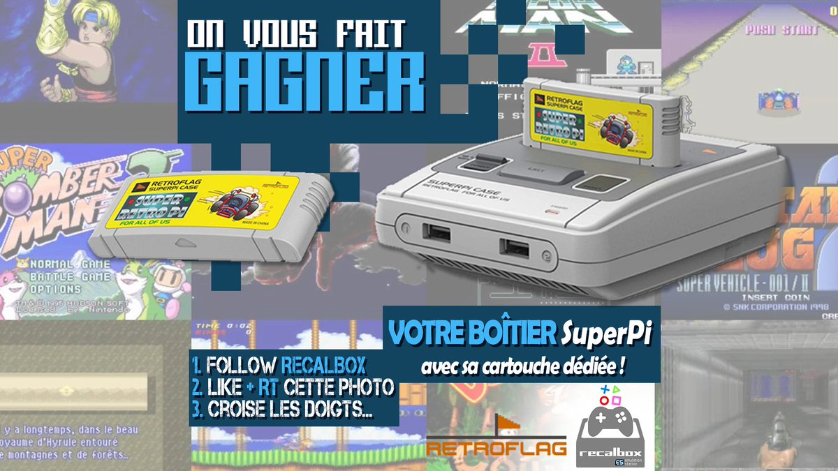 recalbox's tweet image. 🎁 CADEAU- RECALBOX 🎁
On vous offre le BOITIER SUPERPI CASE de @Retroflag, avec sa cartouche dédiée en version JAP/EUR !! 😍👍
POUR JOUER :
1- Follow @recalbox
2- Like + RT cette photo 
3- 🤞 
BONNE CHANCE A TOUS ! 😀🍀
(⚠ 🇫🇷 ONLY, frais de port oblige... 😢)