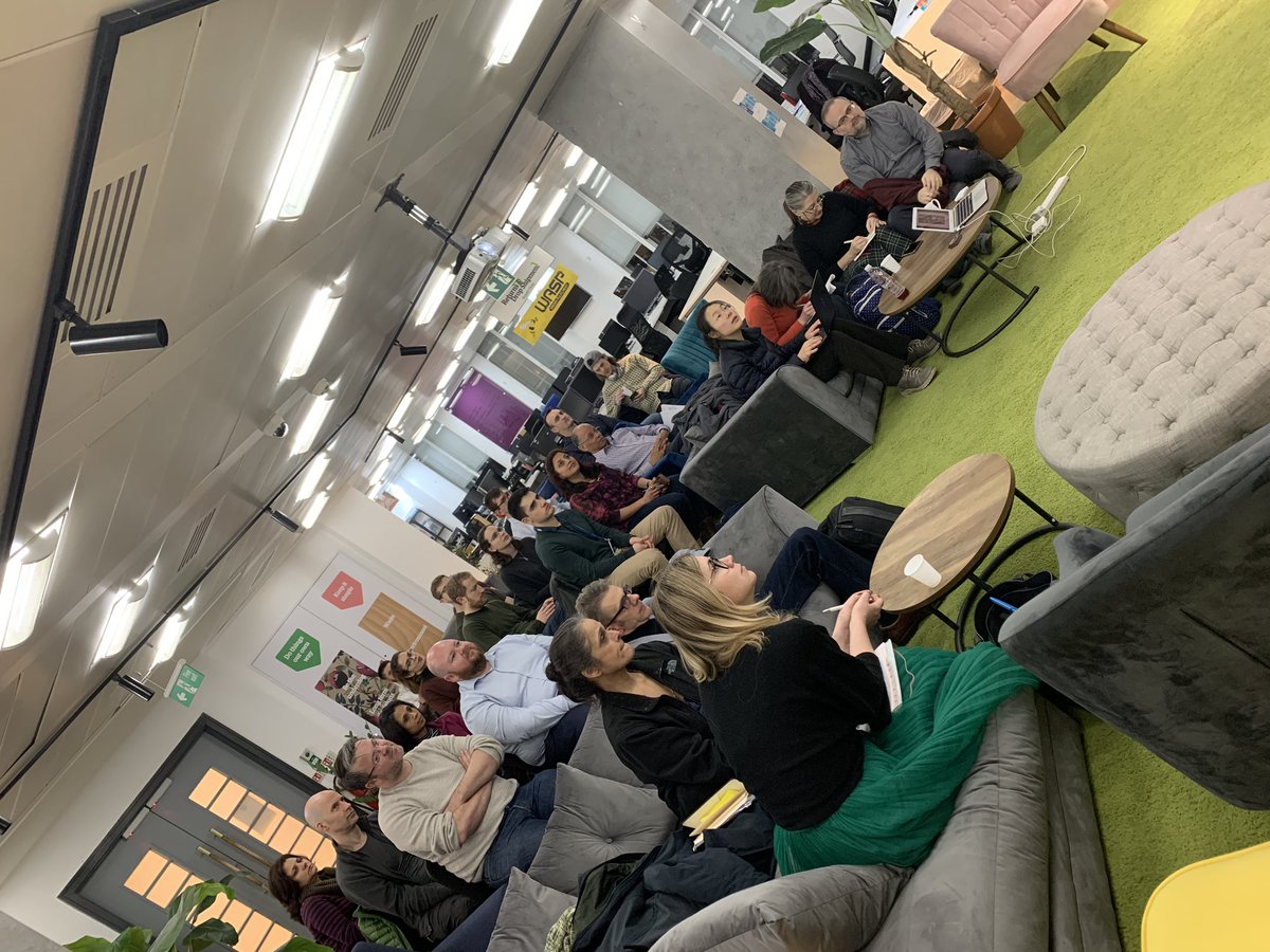 Helen_J_Meek's tweet photo. A great turn out for @PaulKGoddard tonight at @DunelmUK for the #agile #coaching Exchange #AgileEx https://t.co/U0li5Me41C