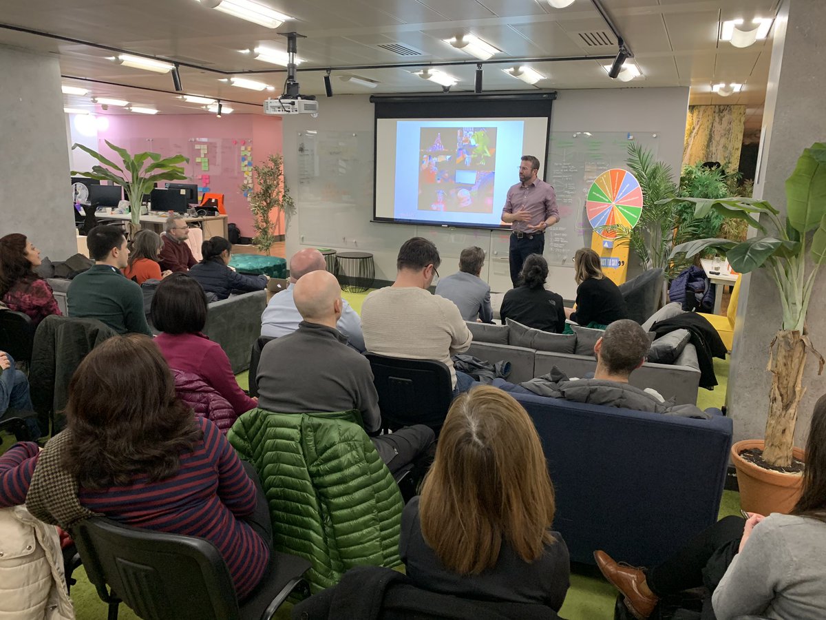 Helen_J_Meek's tweet photo. A great turn out for @PaulKGoddard tonight at @DunelmUK for the #agile #coaching Exchange #AgileEx https://t.co/U0li5Me41C
