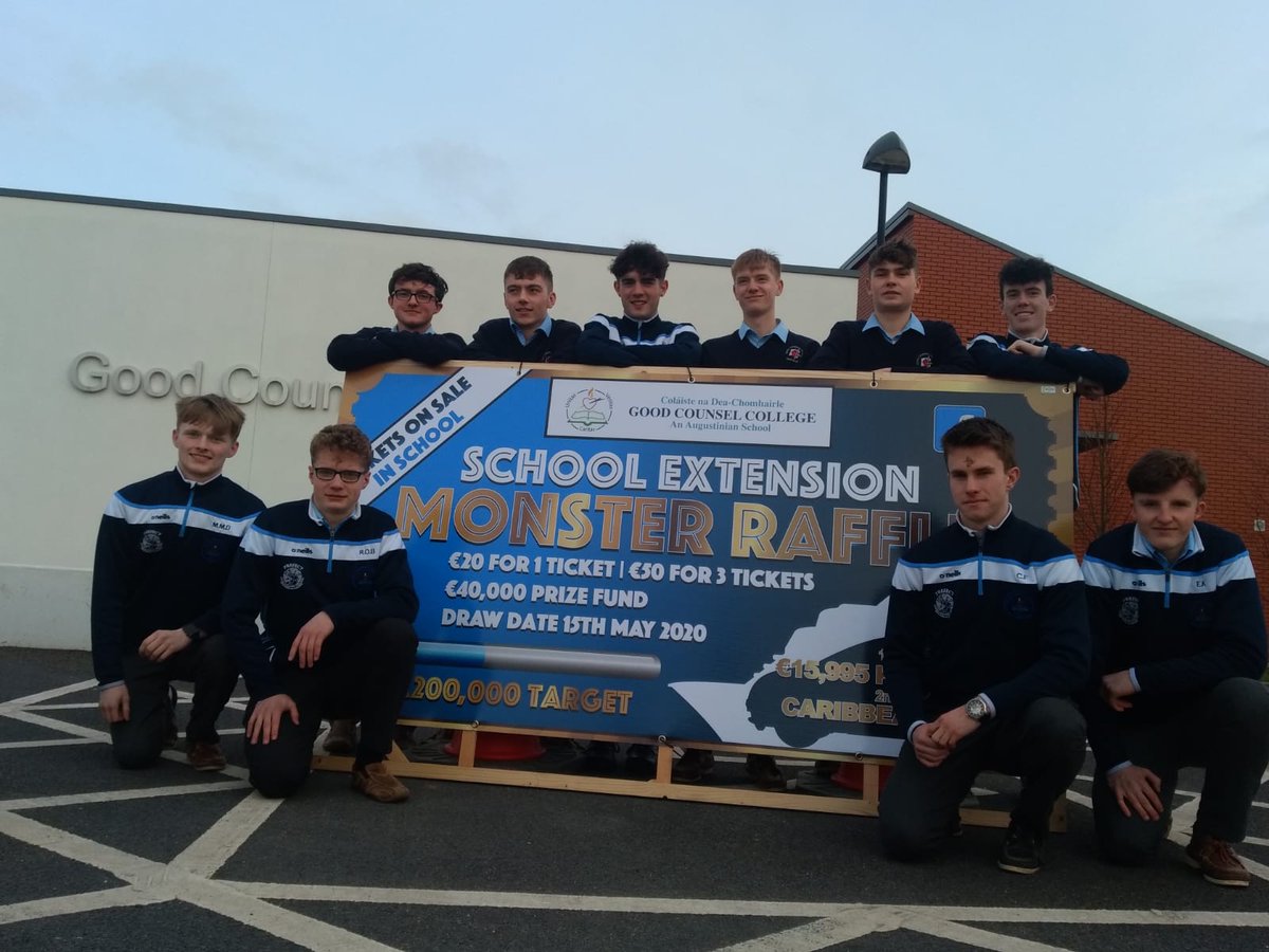 GCC_NewRoss's tweet image. MONSTER RAFFLE with almost €40,000 prize fund including Kia Picanto and a Caribbean Cruise as the first 2 of 15 great prizes. All donated by past pupils and local business.  goodcounselcollege.ie/fundraiser/