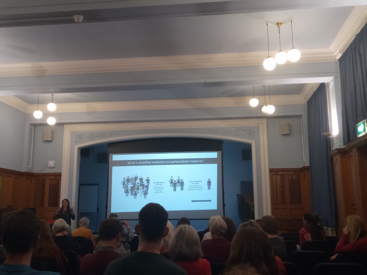 CenDemPrevent's tweet photo. The rationale for stratified medicine and beyond - to personalised medicine with @GregorySarah at #BrainHealthLectures https://t.co/sFKemC6zKN