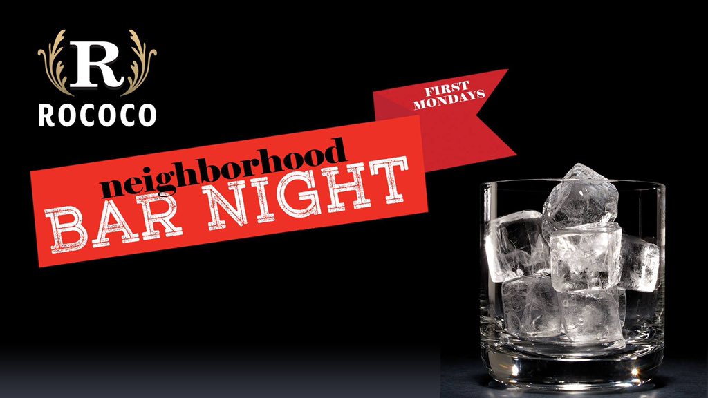 March 2nd...Neighborhood Bar Night, at our Penn location, First Monday of each month 5pm-9pm. Hosted by <a href="/djj2o/">Jojo a.k.a. dj j2o</a> partnering w/ <a href="/seersuckergin/">Seersucker Southern Style Gin</a> #tlcvodka cocktails, beer and wine specials; $5 appetizers; open invitation to everyone in the community! #mondaze #foodislove #rococopenn