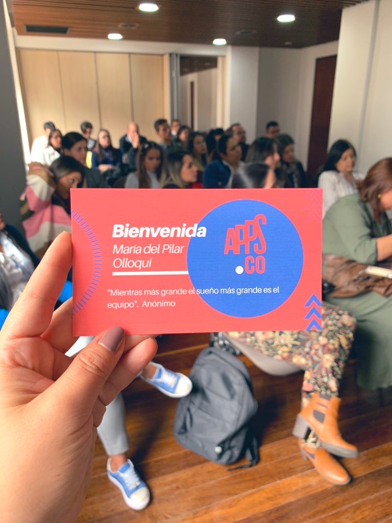 MPilarOlloqui's tweet photo. Hoy damos la bienvenida al gran equipo de @AppsCo, profesionales y seres humanos con los que trabajaré de la mano en este 2020 para seguir impactando el ecosistema y a miles de #emprendedoresdigitales en todo el país. @Ministerio_TIC https://t.co/Jvs75OD3Q5