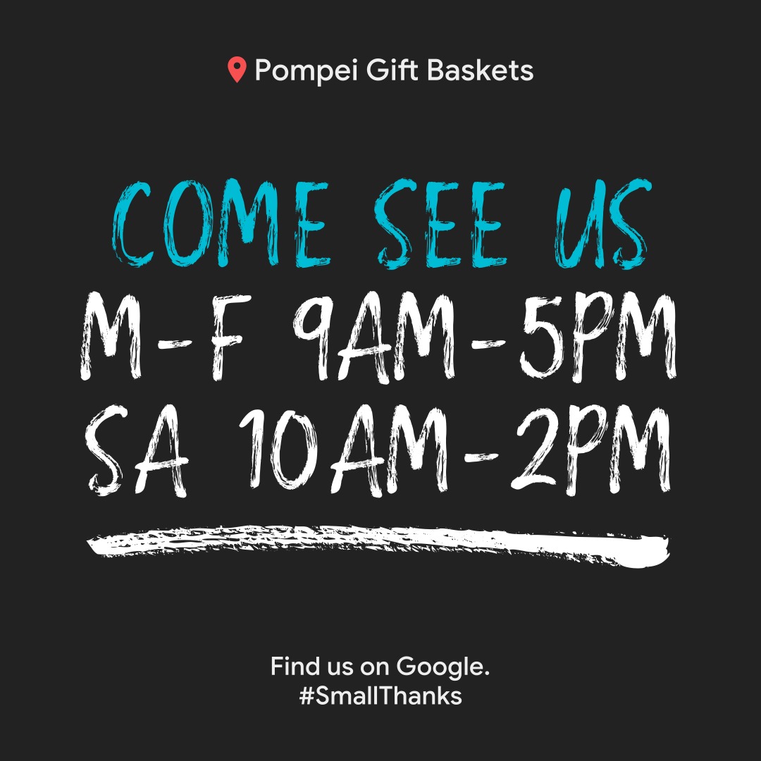 PompeiGiftBaskets (@pompeigiftbaskt) on Twitter photo Would you work with Pompei Gift Baskets again? Leave us a review to get up to 20% off your next order! - mailchi.mp/d838d7a97ff6/w… Would you work with Pompei Gift Baskets again? Leave us a review to get up to 20% off your next order! - mailchi.mp/d838d7a97ff6/w…