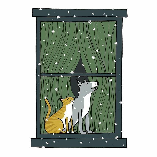 sloe_gin_fizz's tweet photo. Snow day! Hope you’re all enjoying it! ❄️🤍❄️🤍❄️ #sloeginfizzart #sloeginfizz https://t.co/AAuRdmi05v https://t.co/GvXLN2uI79