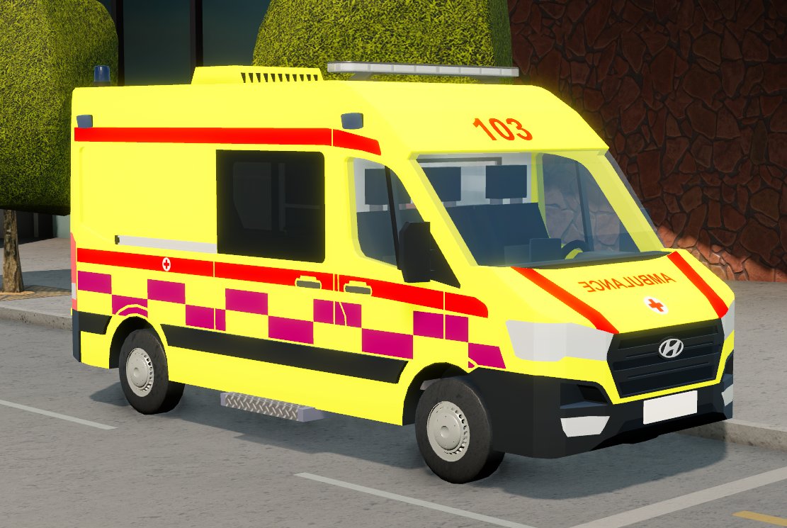 Fesoj Nedor On Twitter Hyundai H350 Ambulance Commission Roblox Robloxdev - ambulance uk roblox