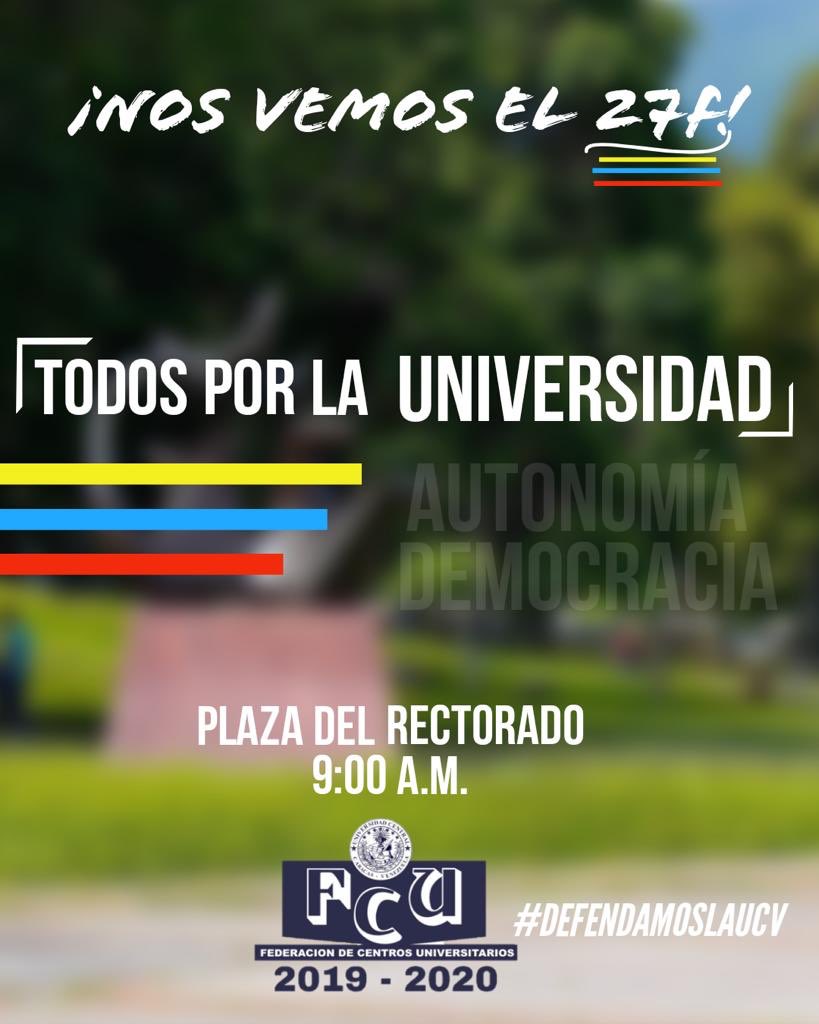 Mañana los estudiantes se movilizan por su presente y futuro, también por el de toda Venezuela. Su reivindicación es la de todos y por eso hemos convocado a unificarnos en el #PliegoNacionalDeConflicto el #10Mar. 

Venezolanos: ¡vayamos con ellos a la calle! #TodosTenemosUnRol