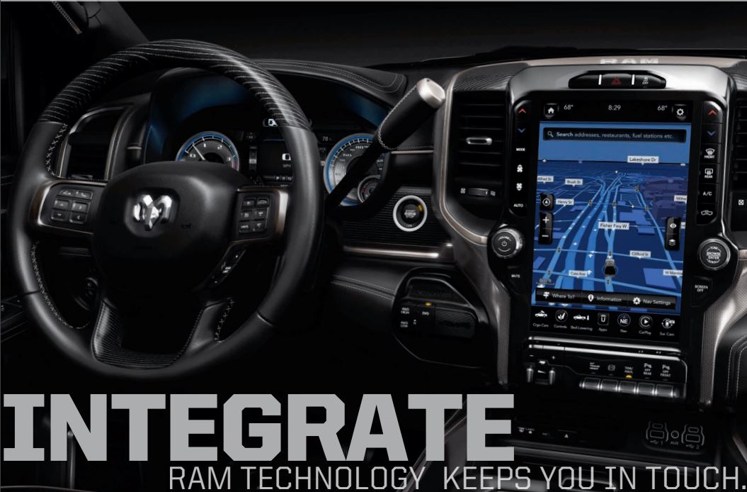 Gotta love the new 12" touchscreen in the Ram trucks!
