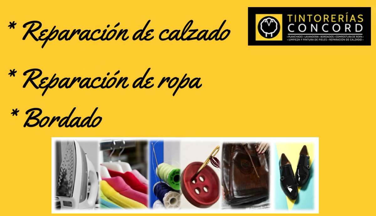 TintoreriasC's tweet photo. Video: En #TintoreríasConcord contamos con personal calificado para la reparación de tus prendas  #tintoreria #lavanderia #reparacionderopa #reparaciondecalzado #bordados
https://t.co/k8gbAA4WLS https://t.co/3CzXvGW1ga