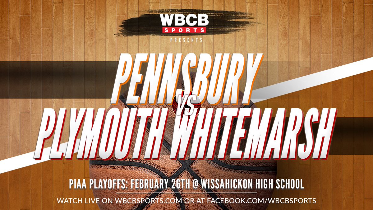 Also streaming this! 

🏀: PIAA D1 6A Girl’s Plymouth Whitemarsh vs. Pennsbury
⏰: 8:00

👀💻: wbcbsports.com
