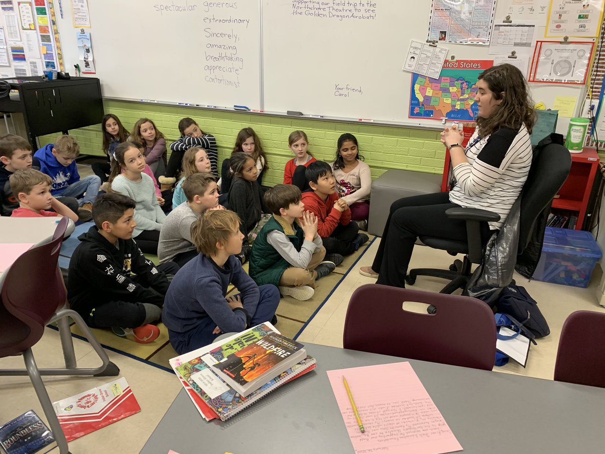 Thank you Katie Duncan from the Mt. Prospect Public Library for reading to 4th graders for Share a Book Day! #iginspires