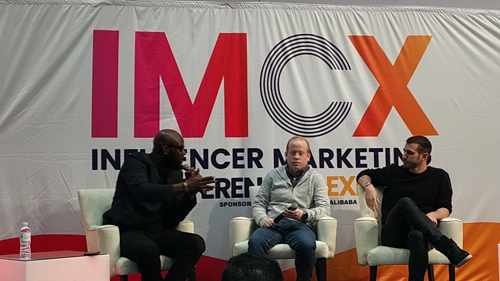 VirseHQ's tweet photo. Our team about to present @IMCX_2019 we are excited. Last minute preparations captured earlier with @TracyHutson - up next! #Crypto #InfluencerMarketing https://t.co/FoWmMWc65v