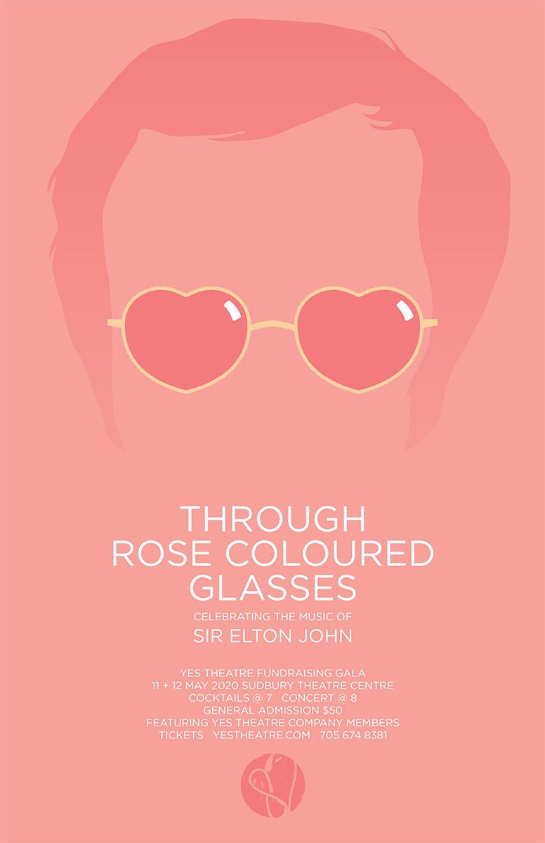 We are thrilled to announce...

👓Through Rose Coloured Glasses👓

An evening celebrating the iconic music of Sir Elton John! 🎉

MAY 11 &amp; 12

At the Sudbury Theatre Centre

7:00: Cocktails and Hors d'oeuvre's
8:00 - 9:30: Concert

 Tickets:
 $50 General Admission