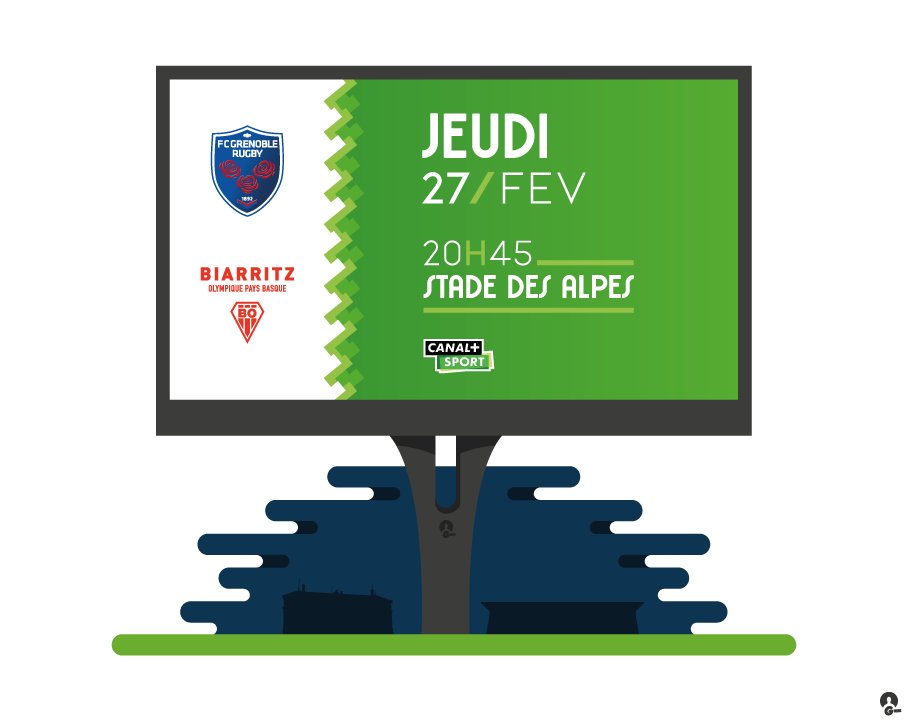 Match entre le <a href="/FCGrugby/">FC Grenoble Rugby #AllezFCG</a> face au <a href="/BOPBweb/">BOPBweb</a> #PROD2 J22 <a href="/pgroussard/">Philippe Groussard</a>