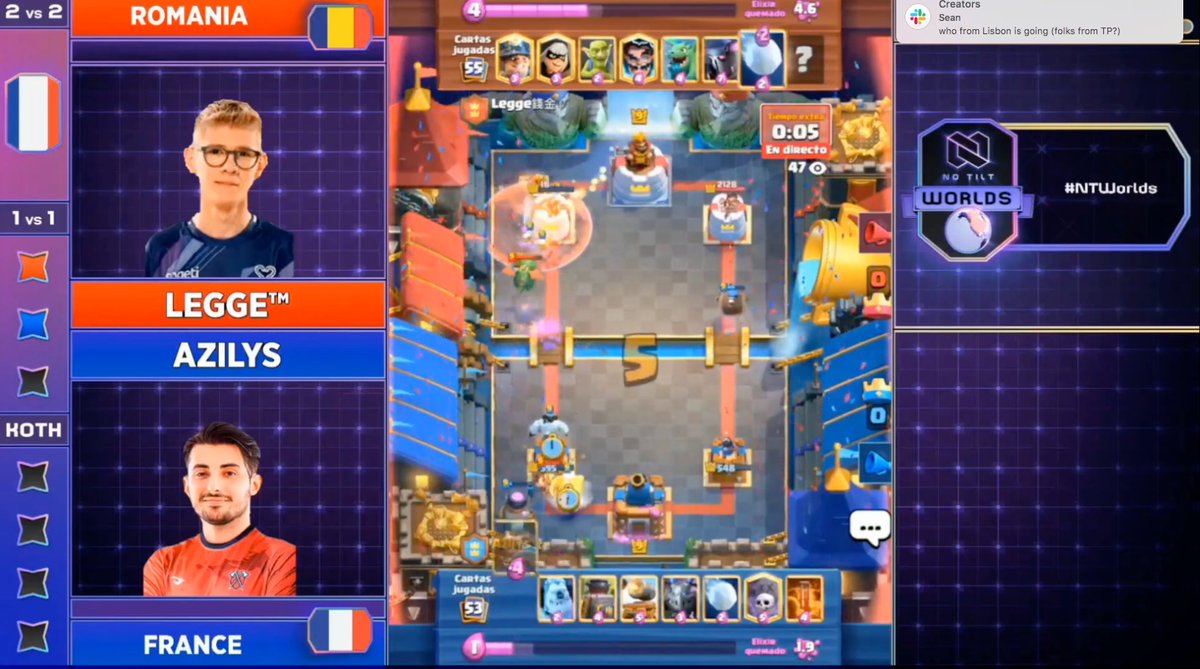 E só bastou ☣️Veneno + Bola de Neve ❄️ para <a href="/Azilysgames/">Azilys☆</a> trazer a vitória para 🇫🇷<a href="/EDF_CR/">Équipe de France CR</a> 🇫🇷!

🇫🇷 <a href="/EDF_CR/">Équipe de France CR</a> 2-0 🇷🇴#RomaniaCR

#NTWorlds