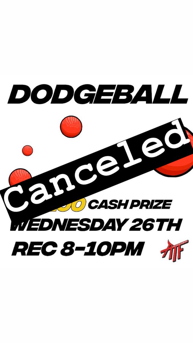 ATrendtoFollow's tweet photo. This event has been canceled due to weather conditions ‼️ https://t.co/FjW0irW9WG