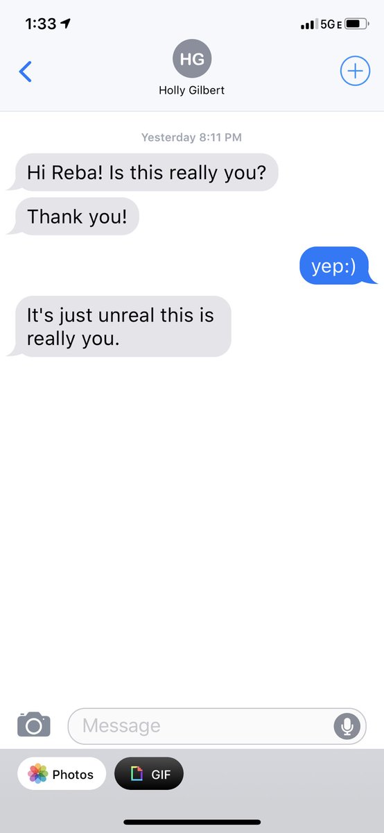 reba's tweet image. Yes, it’s really me seeing all your texts! There sure are a lot of y’all!!! 😃 My number is (615) 436-8697. Love hearing from you!