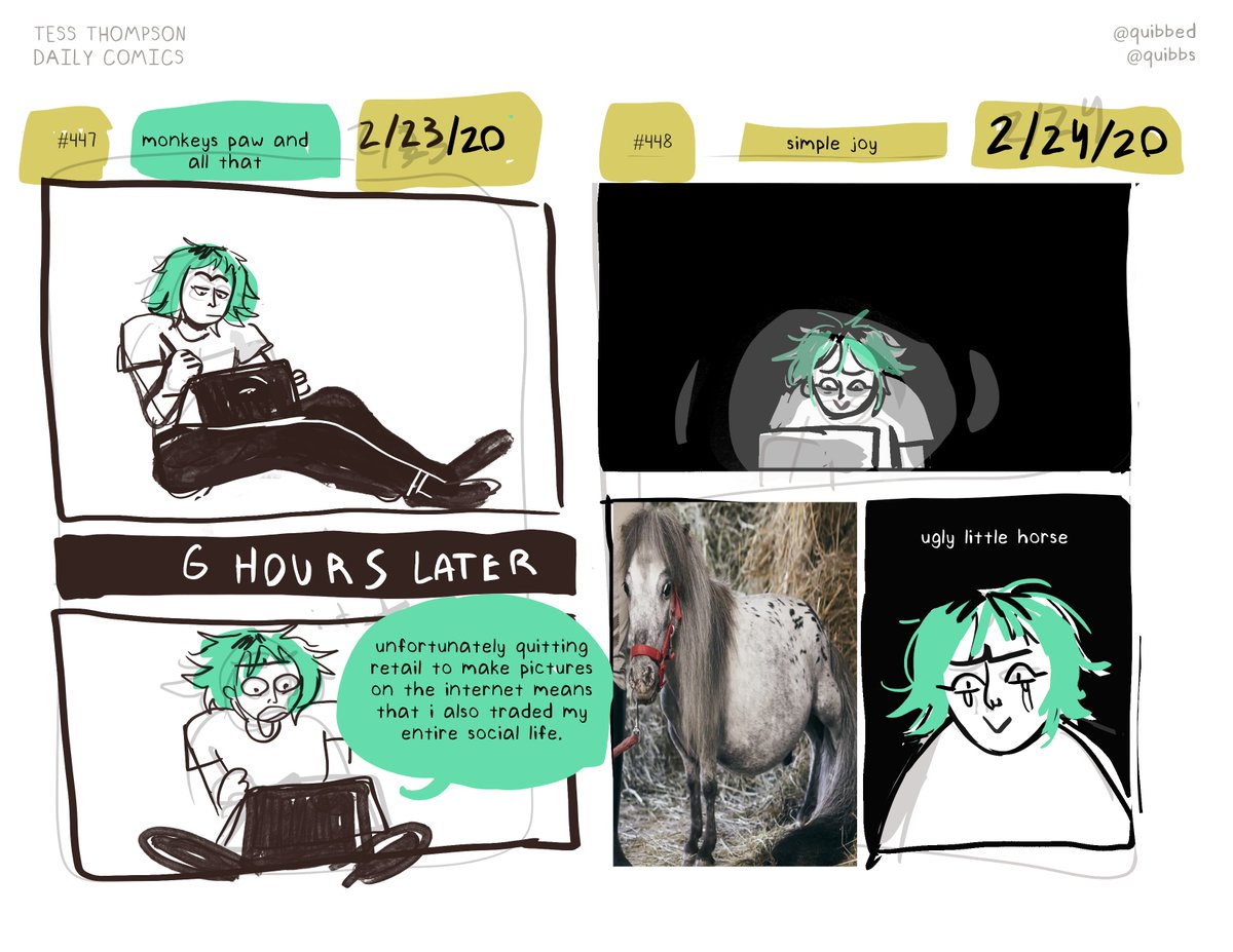 DAILY COMICS THAT I MAKE ABOUT EVERY DAY! buckle up folks these next few weeks are gonna be pretty stale
https://t.co/DIKidban1n
