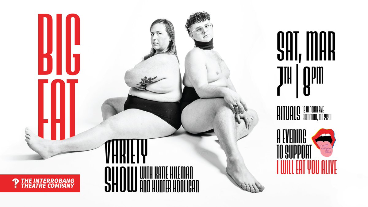 "i will eat you alive" is sold out. But! The journey isn't over... next week, join us for Interrobang's Big Fat Variety Show to help us raise funds to take this show on tour in 2021. More info here: bit.ly/BigFatVarietyS…
