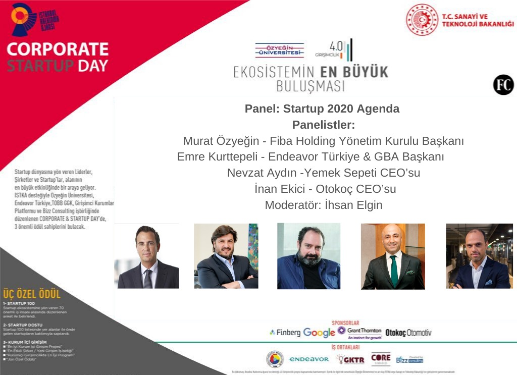 Girisimcilik40's tweet photo. @istkaorgtr destekli Girişimcilik 4.0 Platformu ve Fast Company Türkiye’nin düzenleyeceği "CORPORATE &amp; STARTUP DAY 2020" konferansında Murat Özyeğin, Emre Kurttepeli, Nevzat Aydın, İnan Ekinci ve İhsan Elgin'in yer aldığı bir panel gerçekleştirilecek.

#istka #Girişimciİstanbul https://t.co/ahSCPOmCol