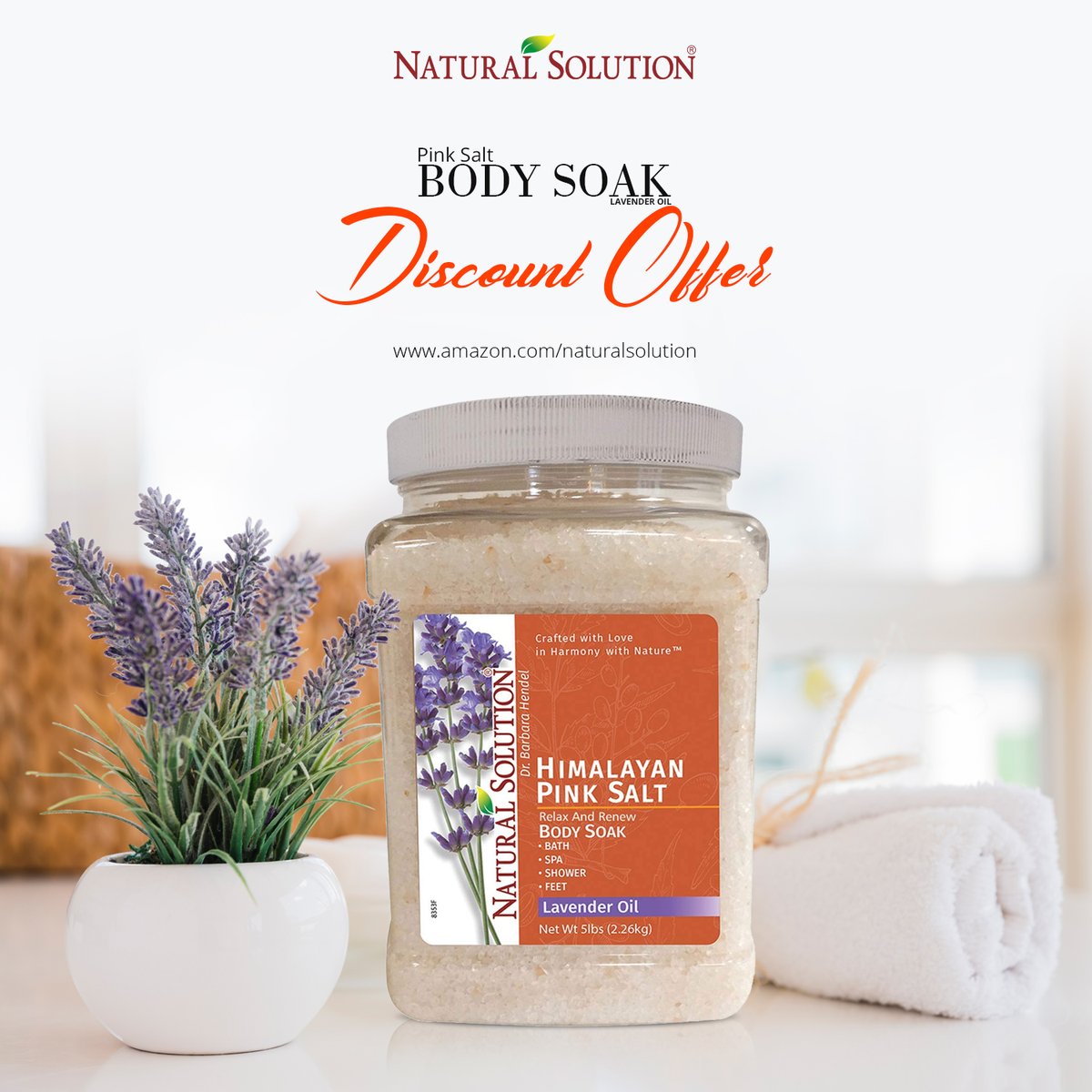 Natural_Solu's tweet photo. #NaturalSolution Himalayan Pink Salt Lavender Oil #BodySoak
#NaturalSolutionBodysoak Lavender pink salt bath every day to relax both body and mind
The bath could eliminate odor,cleanse skin,and remove dead skin
https://t.co/5y6vocko50
#himalayanpinksalt #lavenderbodysoak #wbm https://t.co/9Kwo4klFS5